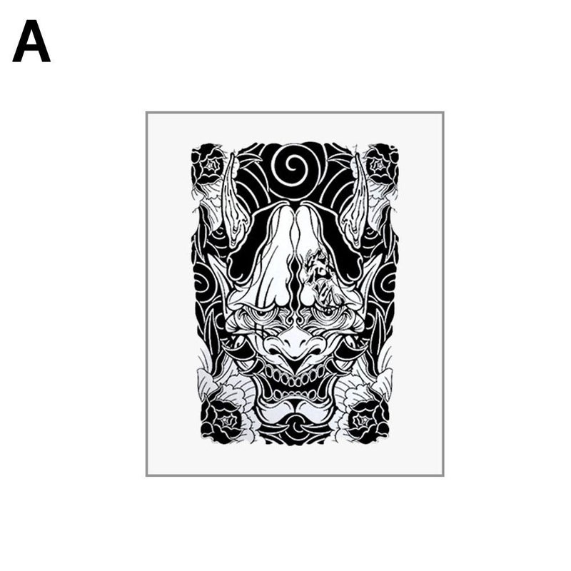 Juice herbal temporary tattoo stickers, Japanese traditional temporary tattoo stickers, waterproof, long-lasting, for men's arms, personalized, high-end, large-format floral designs.